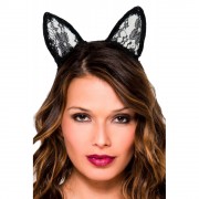 Oreilles de chatte en dentelle - Music Legs Lingerie sexy