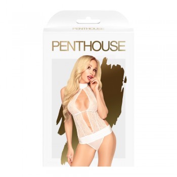 Body Dentelle Blanc Perfect lover - PENTHOUSE Lingerie - Garnet's Lingerie House