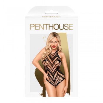 Body fantaisie Noir Go hotter - Penthouse Lingerie - Garnet's Lingerie House