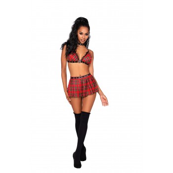 Costume écolière avec mini-jupe et soutien-gorge - Dreamgirl - Garnet's Lingerie House