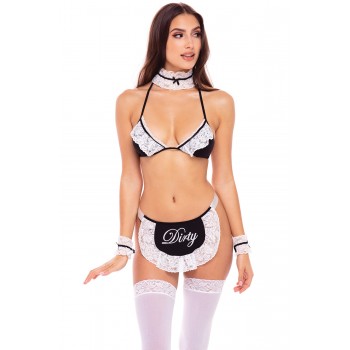 Costume sexy soubrette 4 pièces - René Rofé