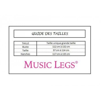 Grille des Tailles MUSIC LEGS