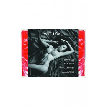 Drap vinyle rouge 200x220 cm - CC520180003004