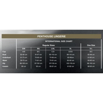 Grilles des Tailles Penthouse Lingerie