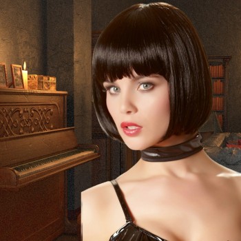 Perruque brune coupe au carré - Wigged Love