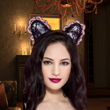 Petite oreilles de chatte en dentelle - Music Legs Lingerie Sexy